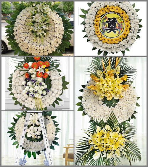 福建泉州晋江市内坑镇前洪村花圈速递